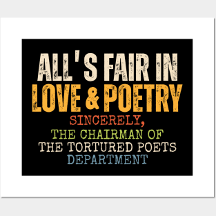 All Is Fair In Love And Poetry Posters and Art